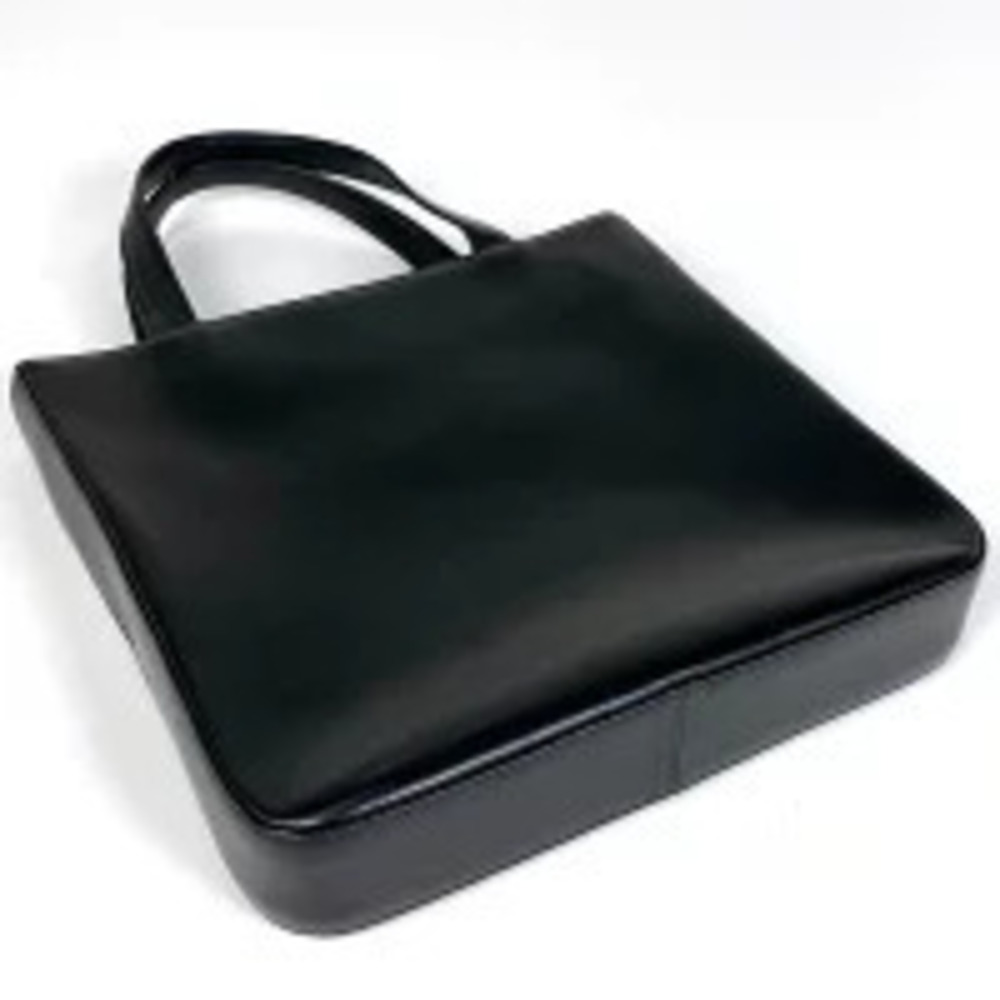 Burberry Leather Check Handbag Black